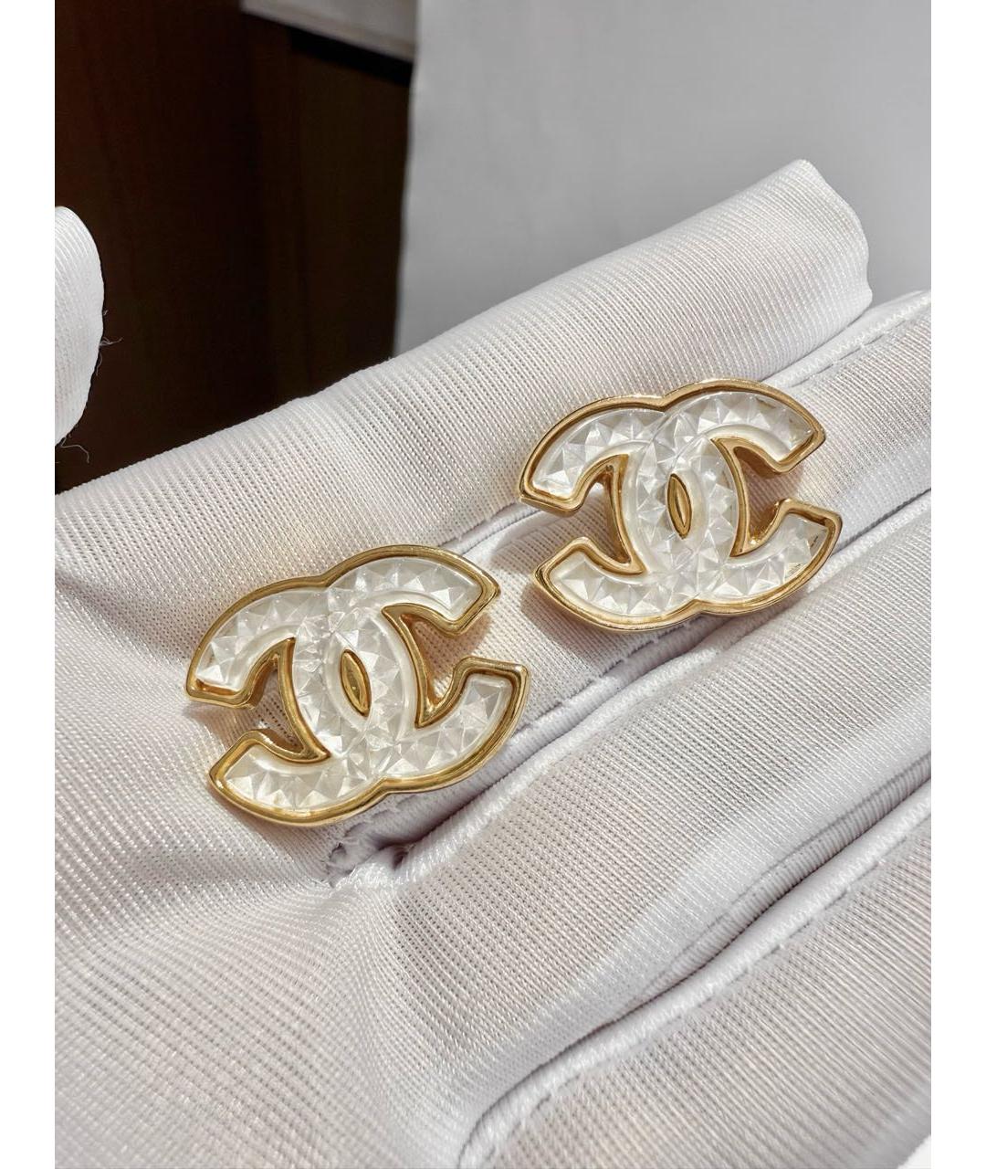 CHANEL Золотые серьги, фото 4
