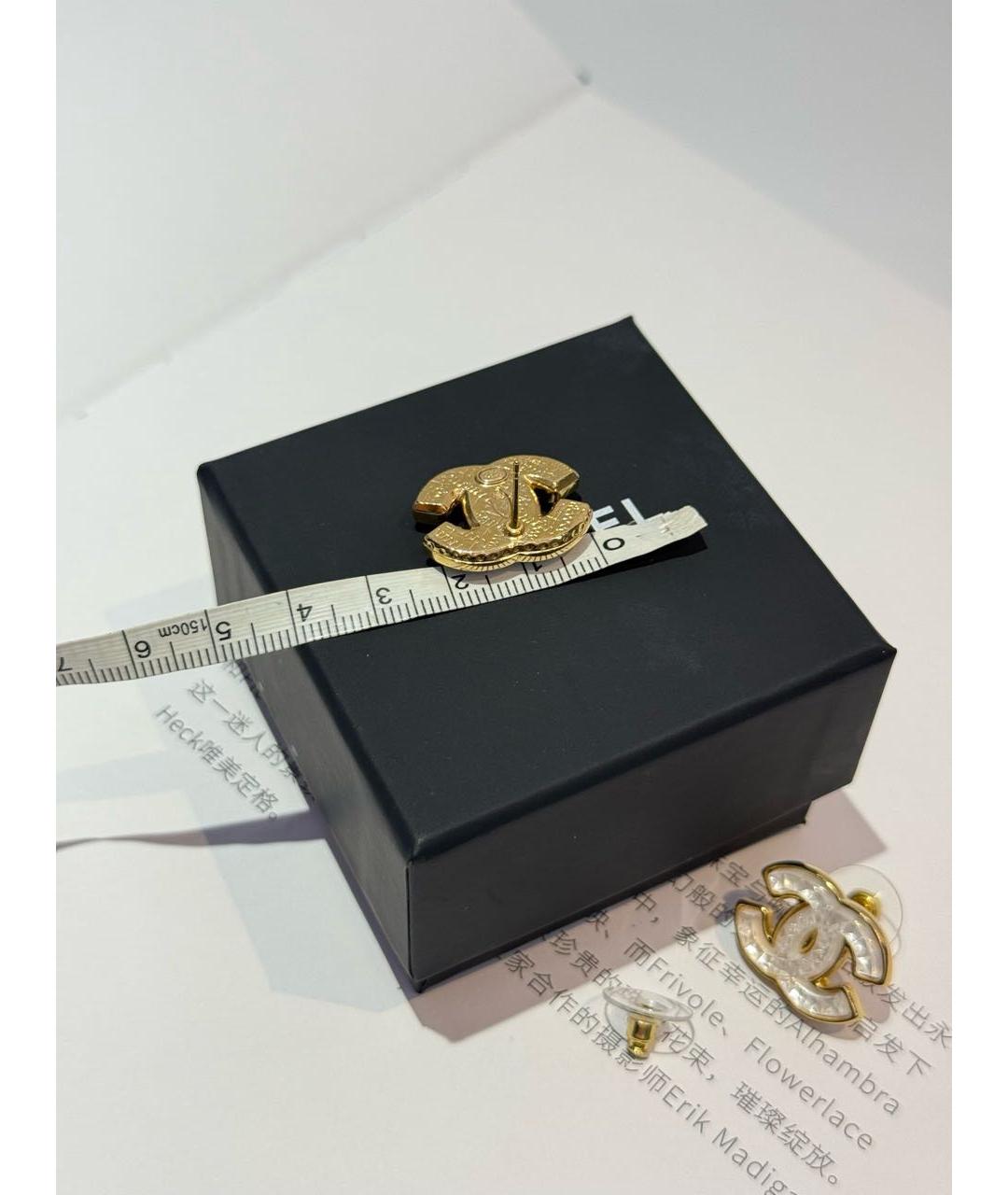 CHANEL Золотые серьги, фото 3