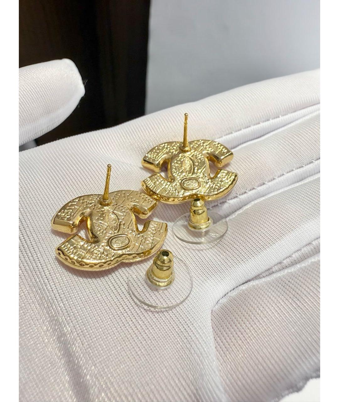 CHANEL Золотые серьги, фото 5