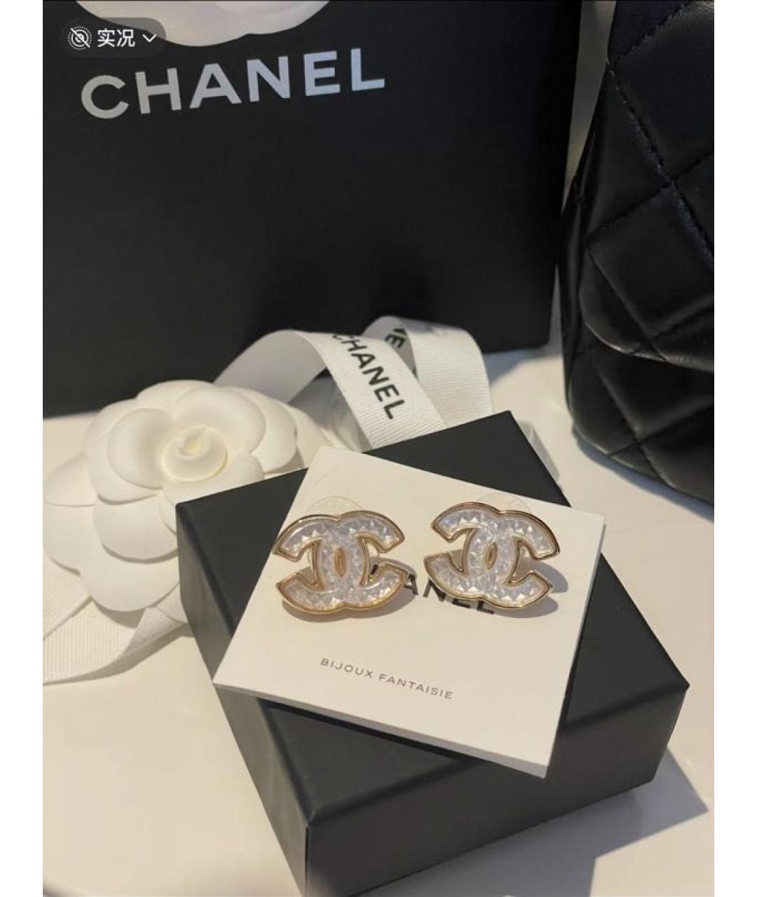 CHANEL Золотые серьги, фото 6