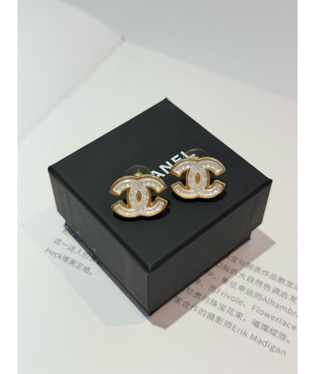 CHANEL Золотые серьги, фото 2