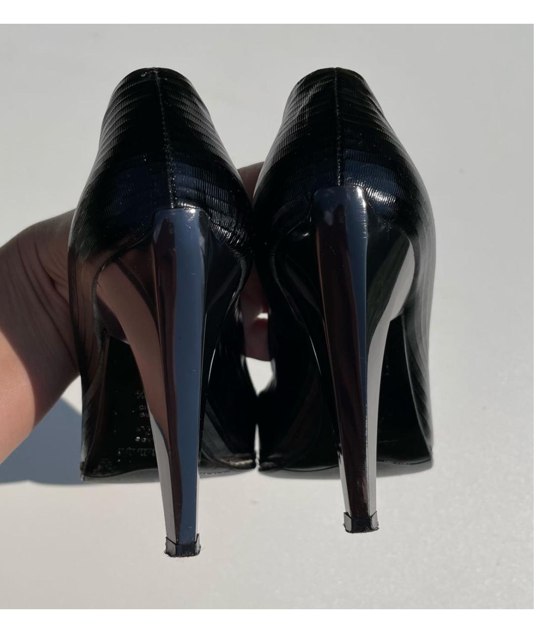 BALDININI Черные туфли из лакированной кожи, фото 4
