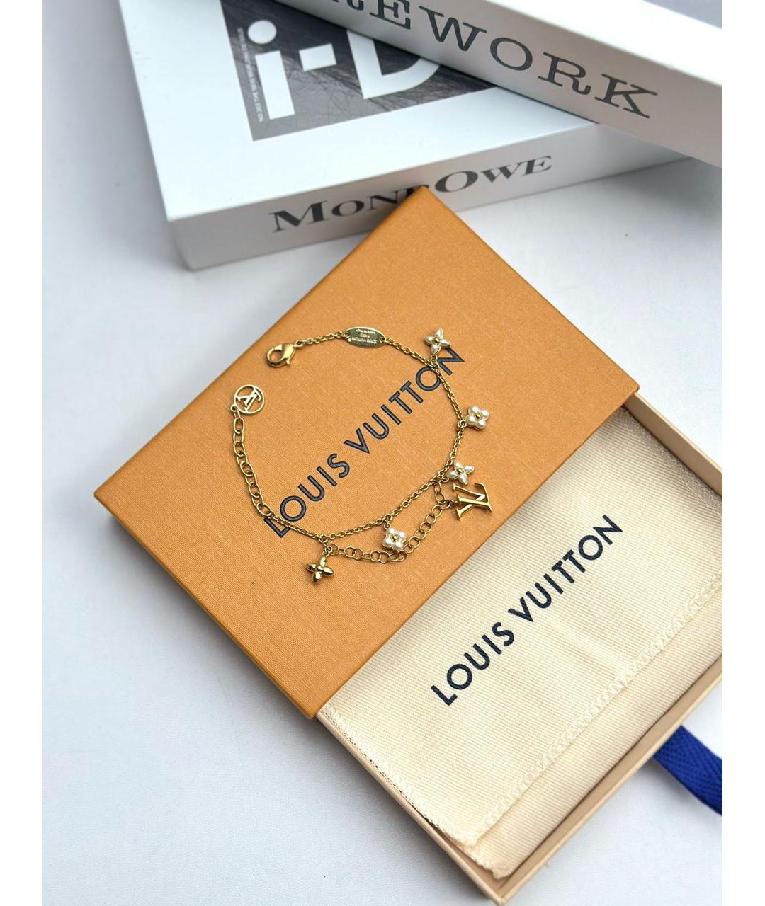 LOUIS VUITTON Золотой браслет, фото 6
