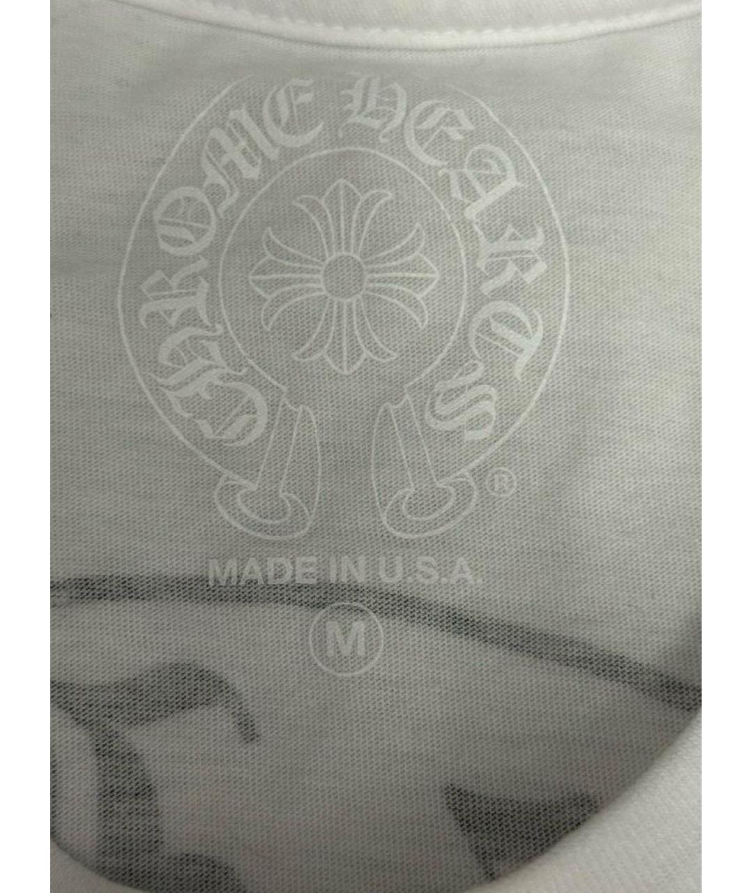 CHROME HEARTS Белая хлопковая футболка, фото 7