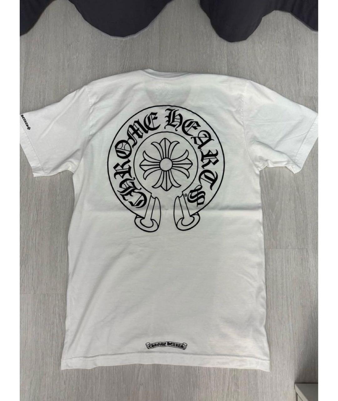 CHROME HEARTS Белая хлопковая футболка, фото 3