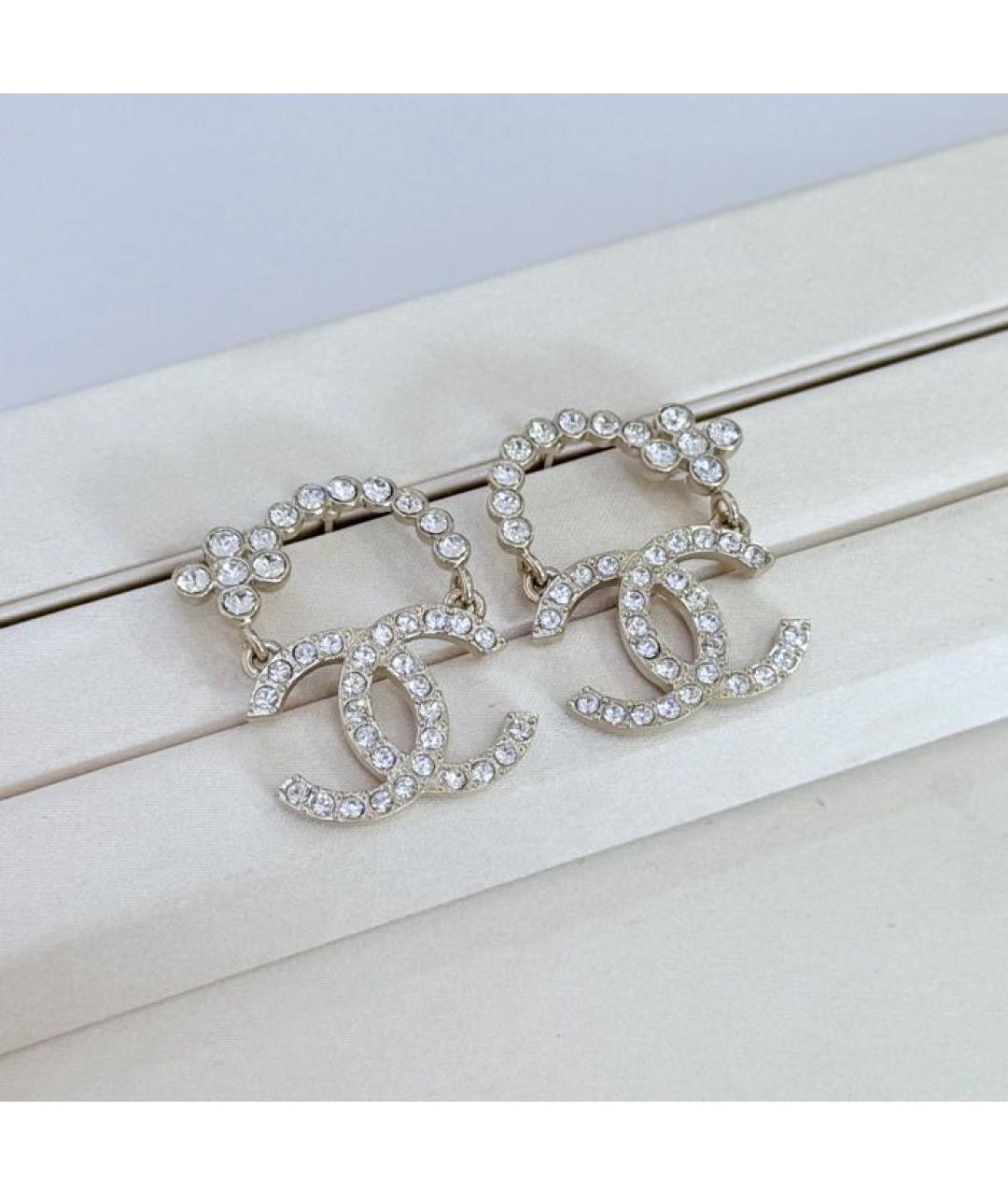 CHANEL Серебряные серьги, фото 4