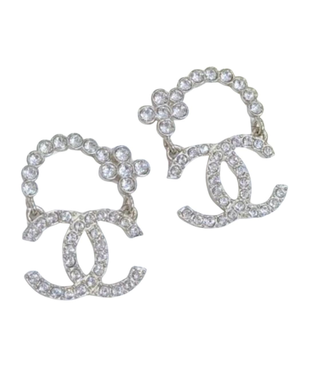 CHANEL Серебряные серьги, фото 1
