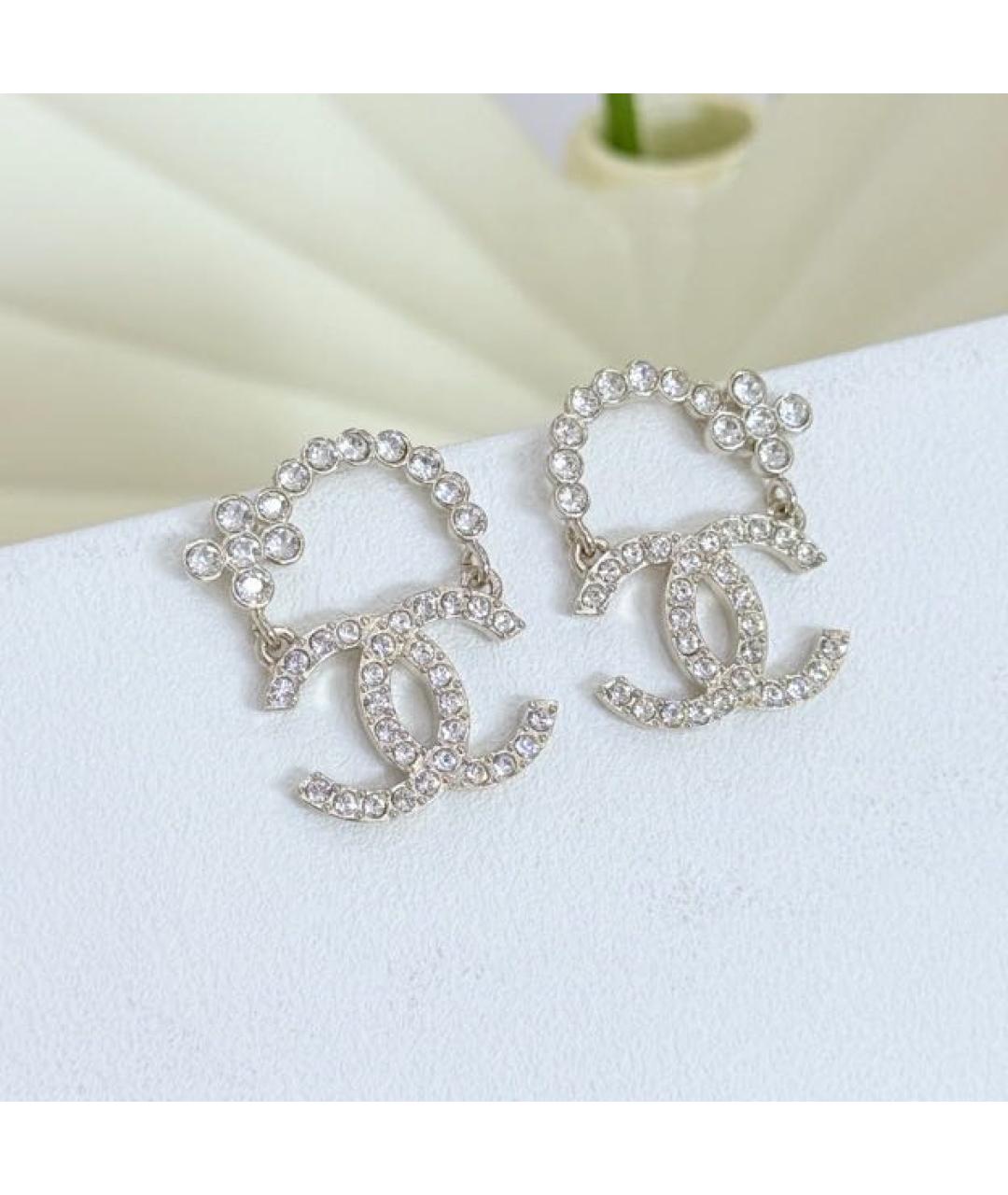 CHANEL Серебряные серьги, фото 2