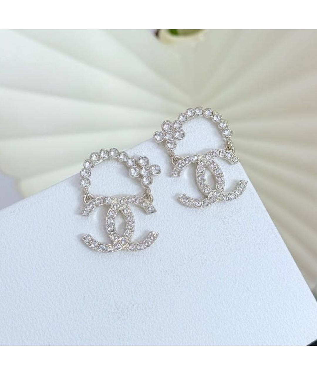 CHANEL Серебряные серьги, фото 5