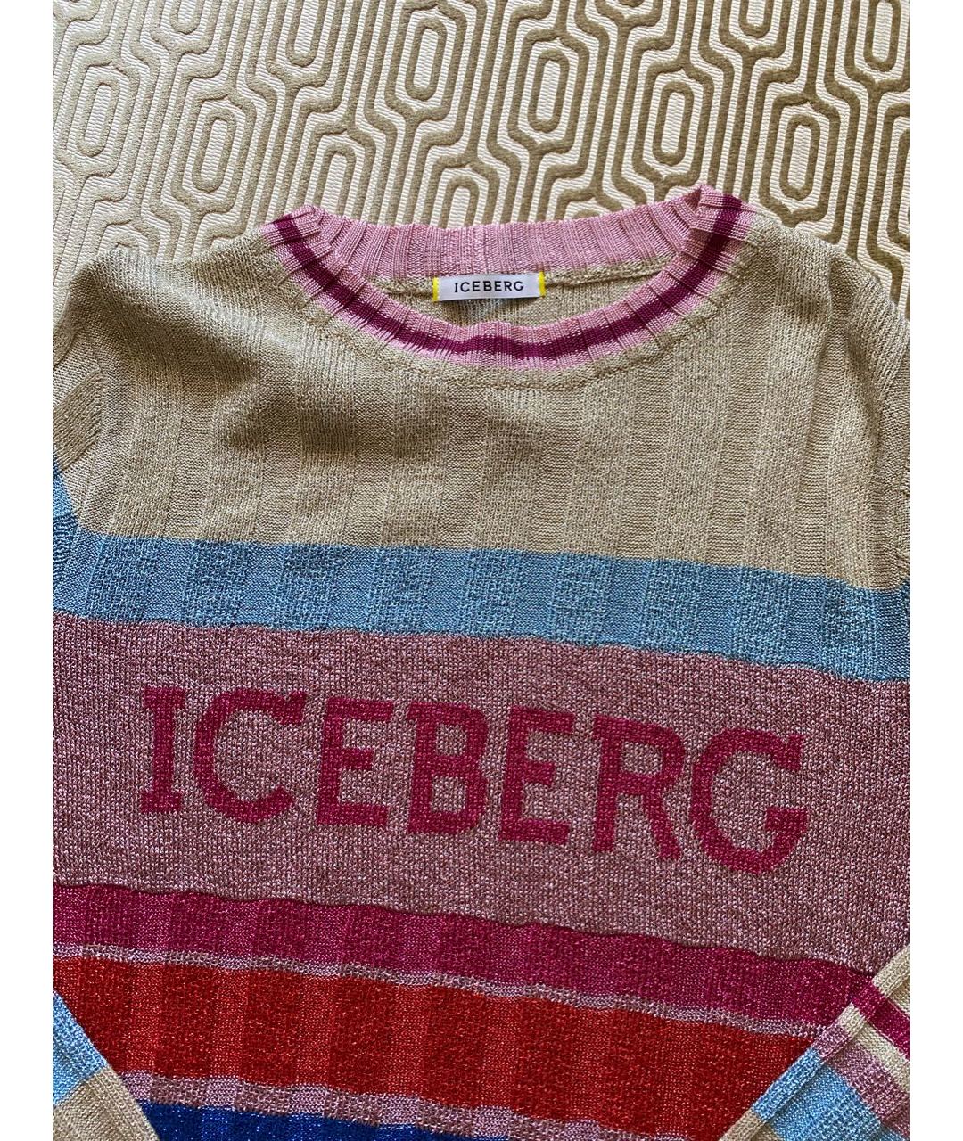 ICEBERG Розовый вискозный джемпер / свитер, фото 5