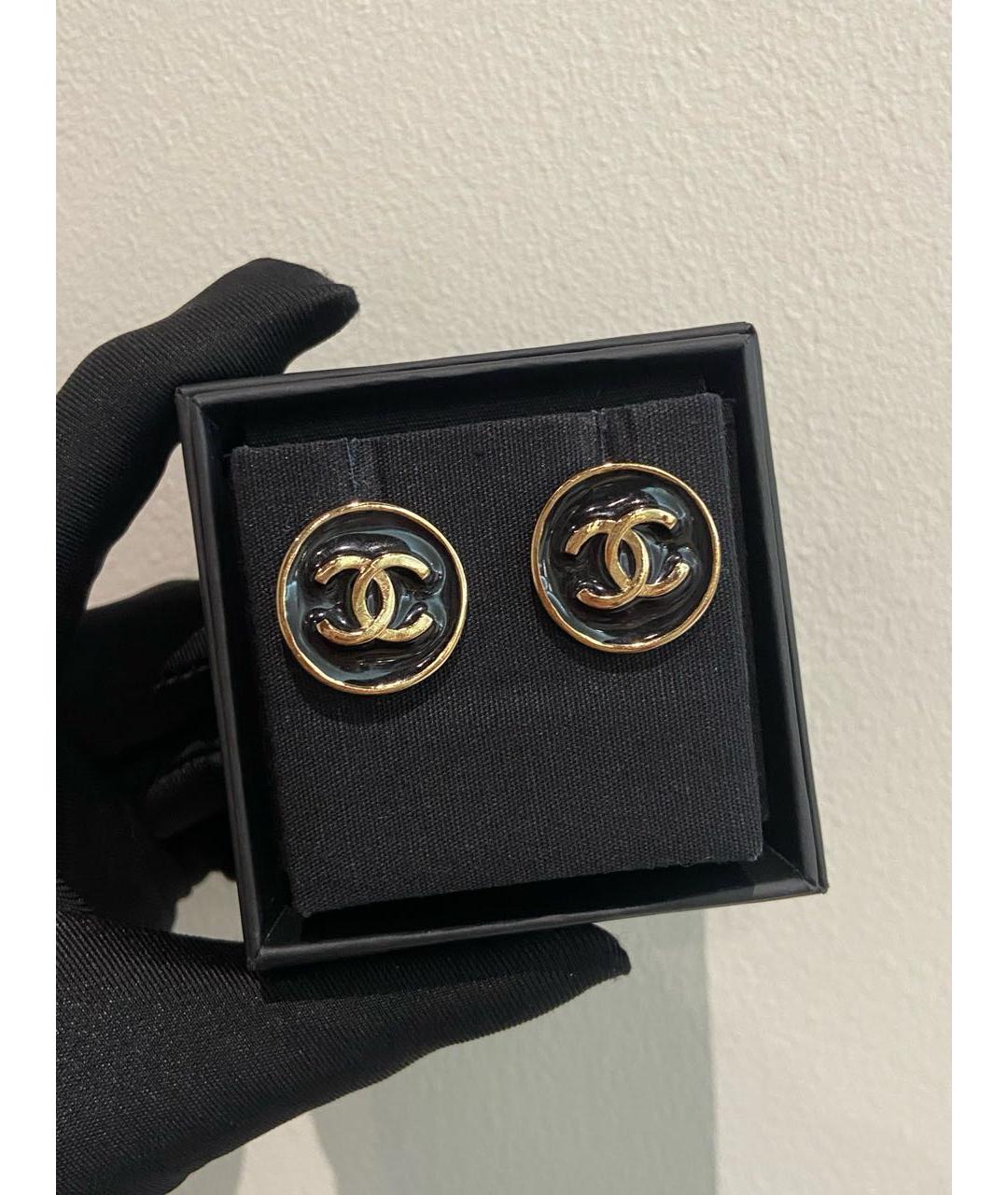 CHANEL Золотые серьги, фото 2
