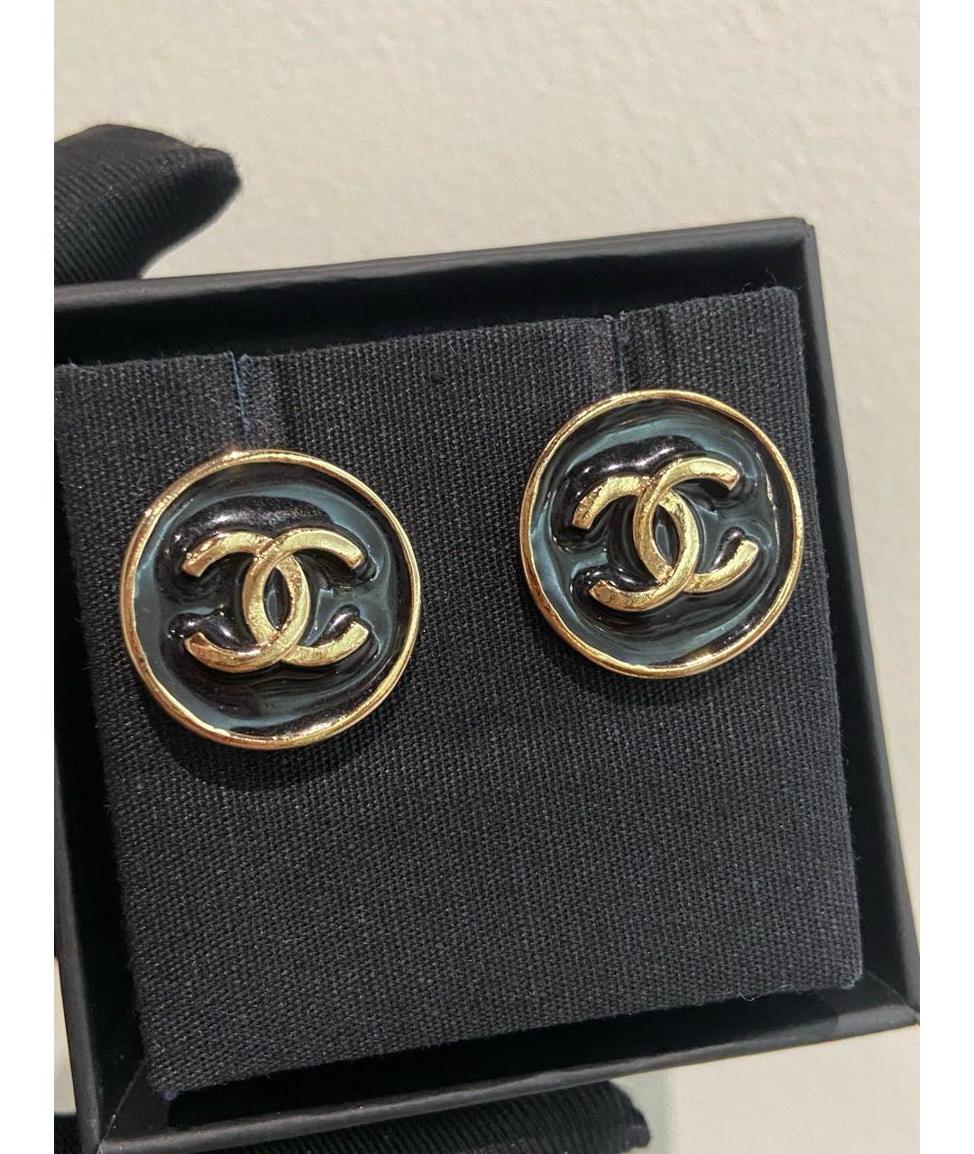 CHANEL Золотые серьги, фото 3