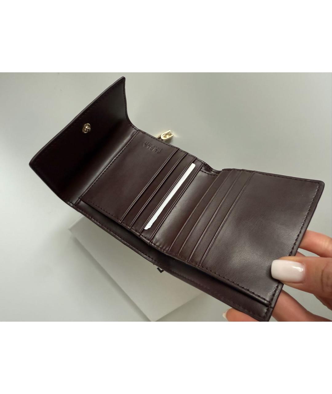 FURLA Коричневый кожаный кошелек, фото 4