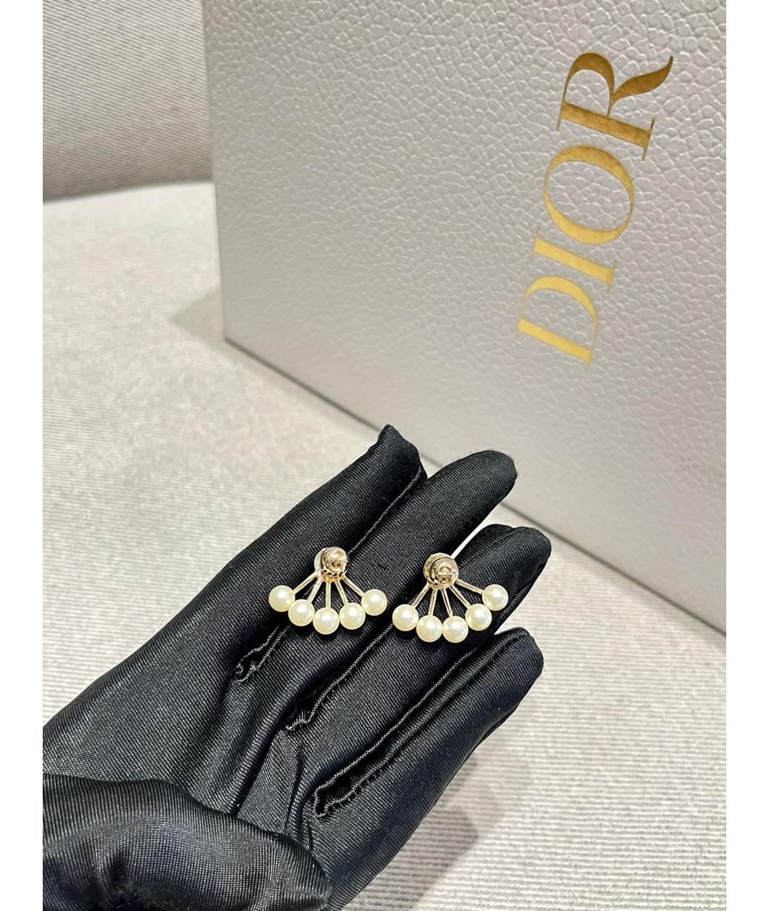 CHRISTIAN DIOR Золотые серьги, фото 6