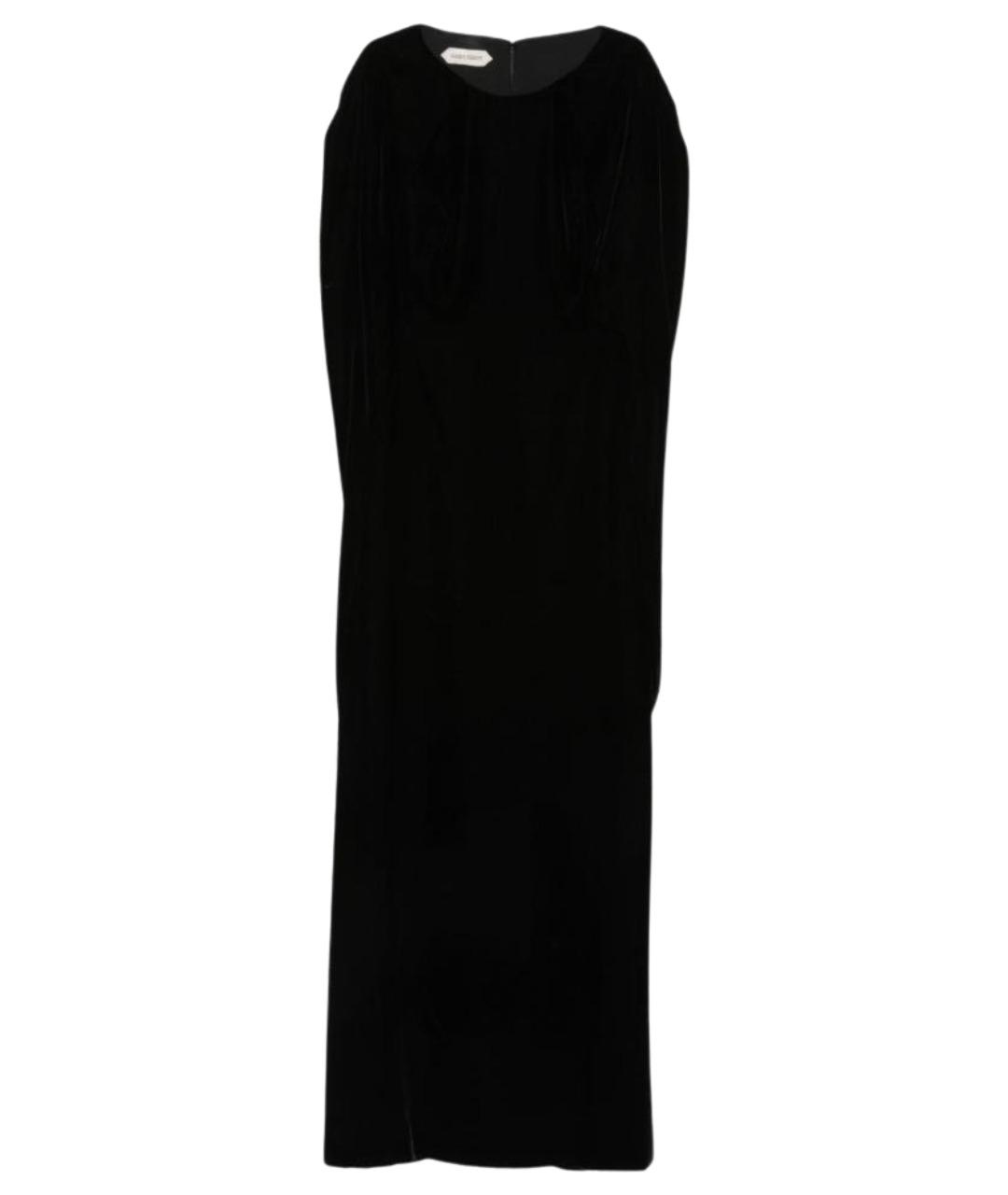 ALBERTA FERRETTI Черное вискозное вечернее платье, фото 1