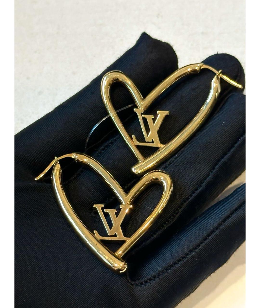 LOUIS VUITTON Золотые серьги, фото 4