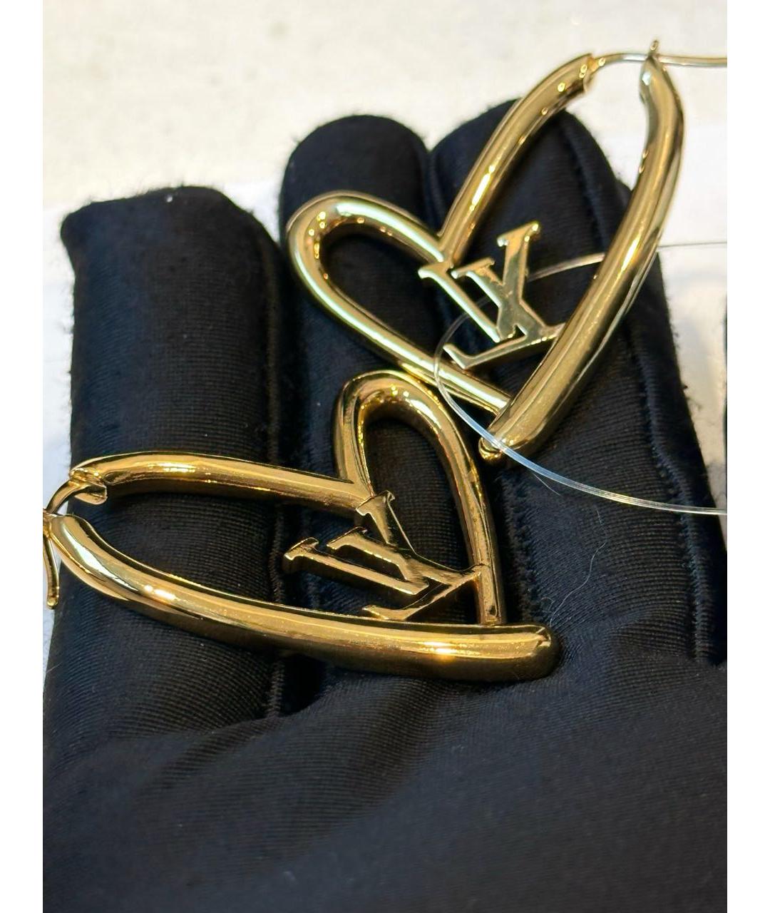 LOUIS VUITTON Золотые серьги, фото 6