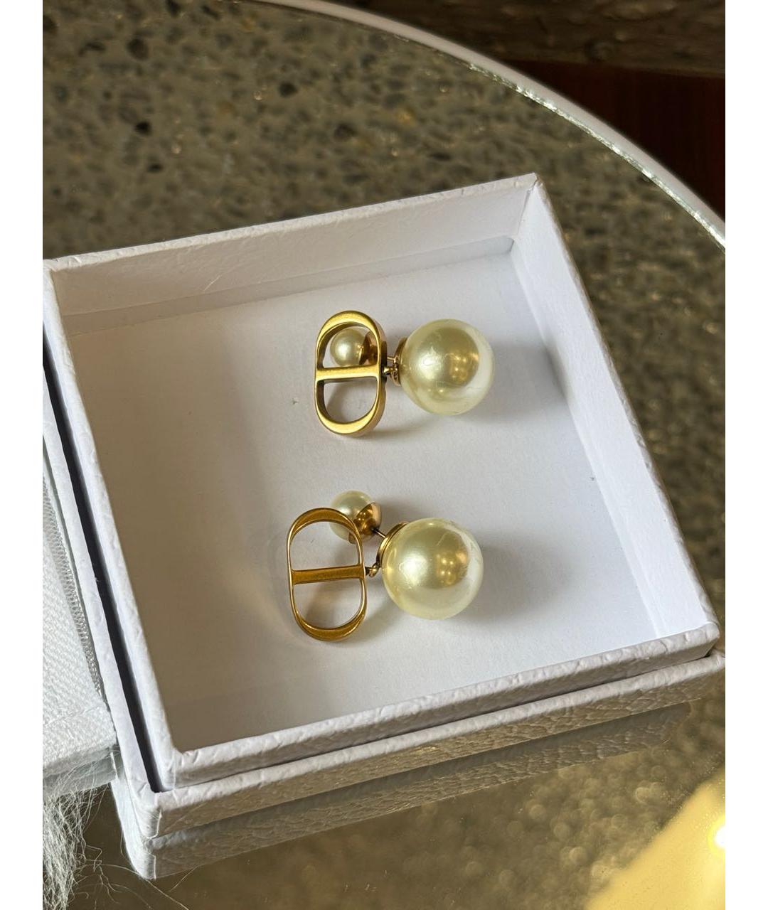 CHRISTIAN DIOR Золотые серьги, фото 2