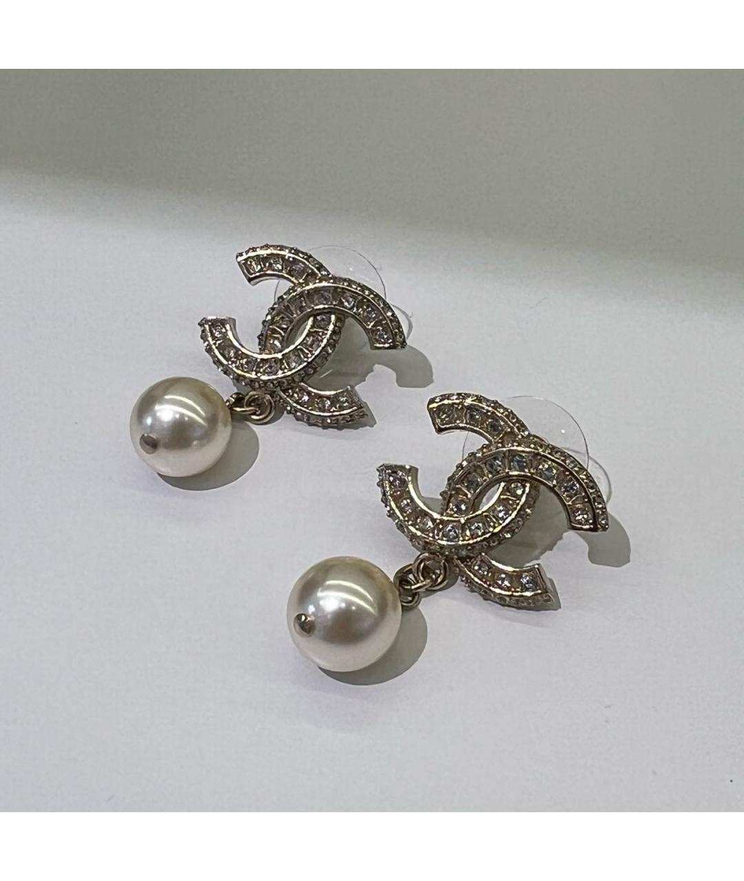 CHANEL Золотые серьги, фото 4