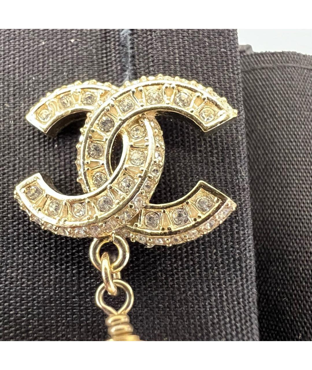 CHANEL Золотые серьги, фото 5