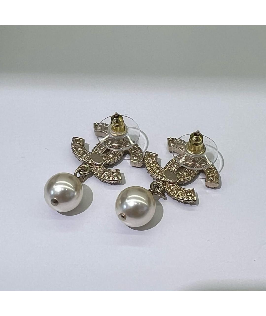 CHANEL Золотые серьги, фото 3