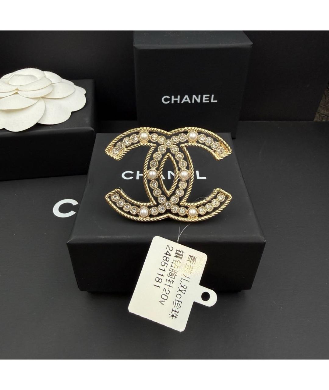 CHANEL Золотая булавка / брошь, фото 9