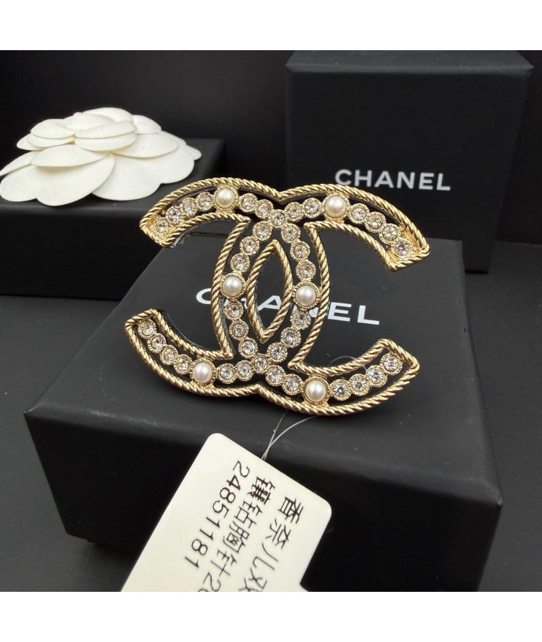 CHANEL Золотая булавка / брошь, фото 4