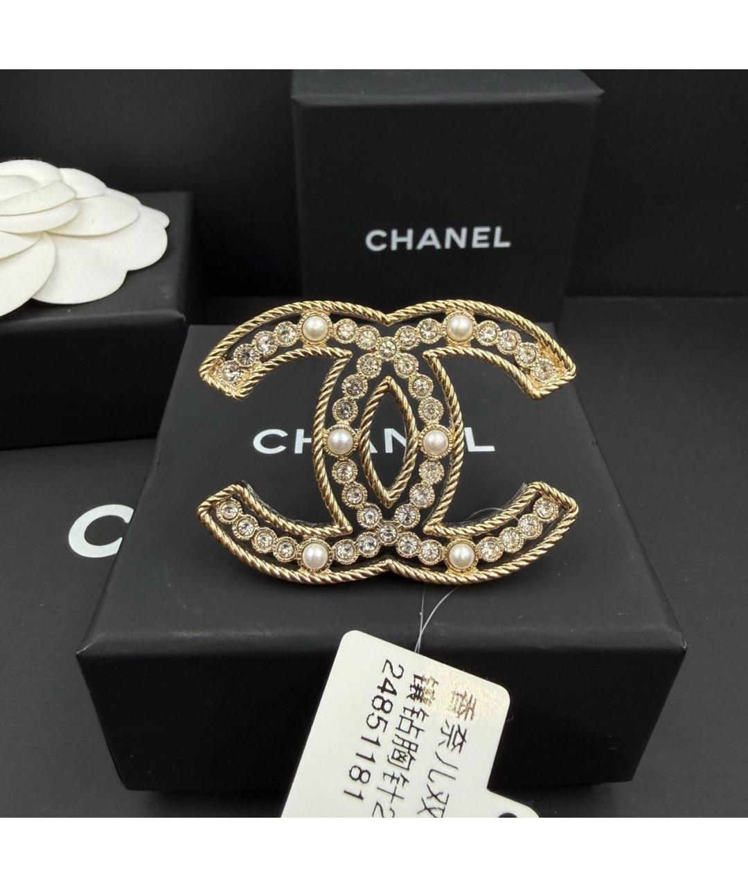 CHANEL Золотая булавка / брошь, фото 2