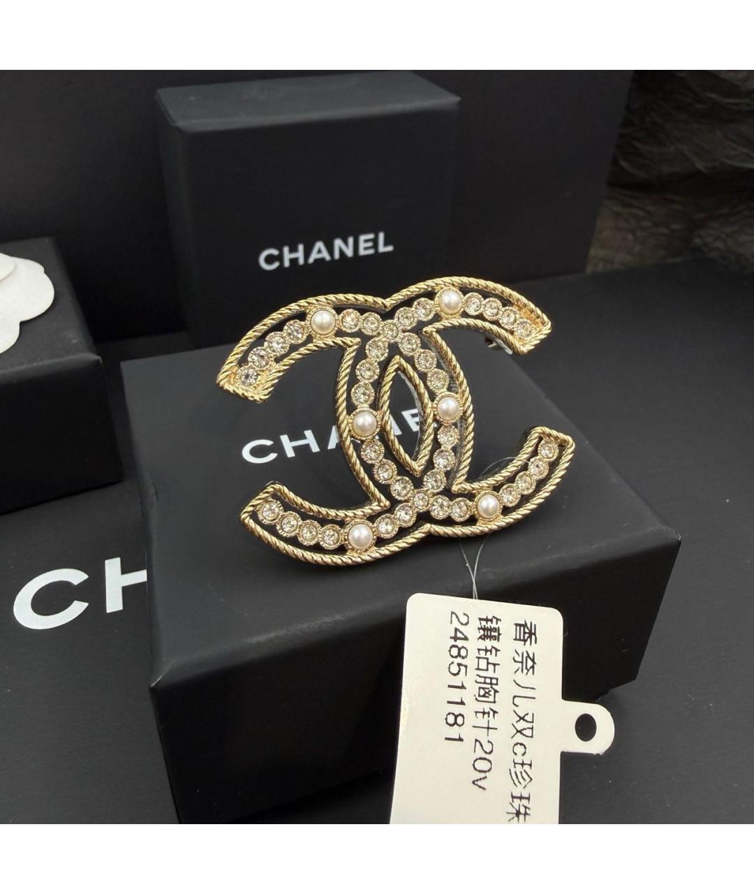 CHANEL Золотая булавка / брошь, фото 3