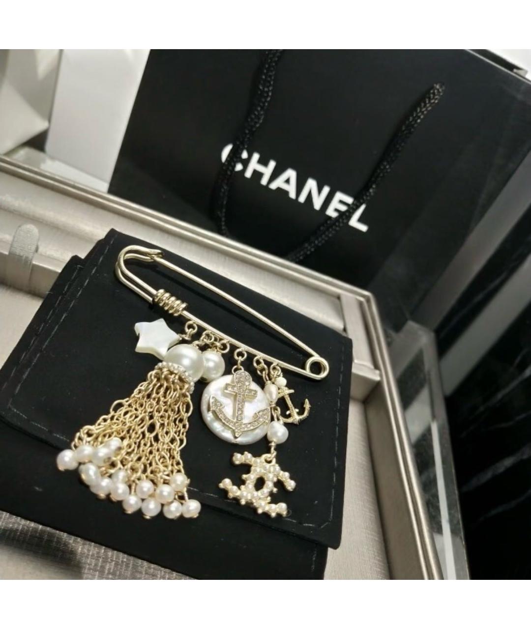 CHANEL Золотая булавка / брошь, фото 7