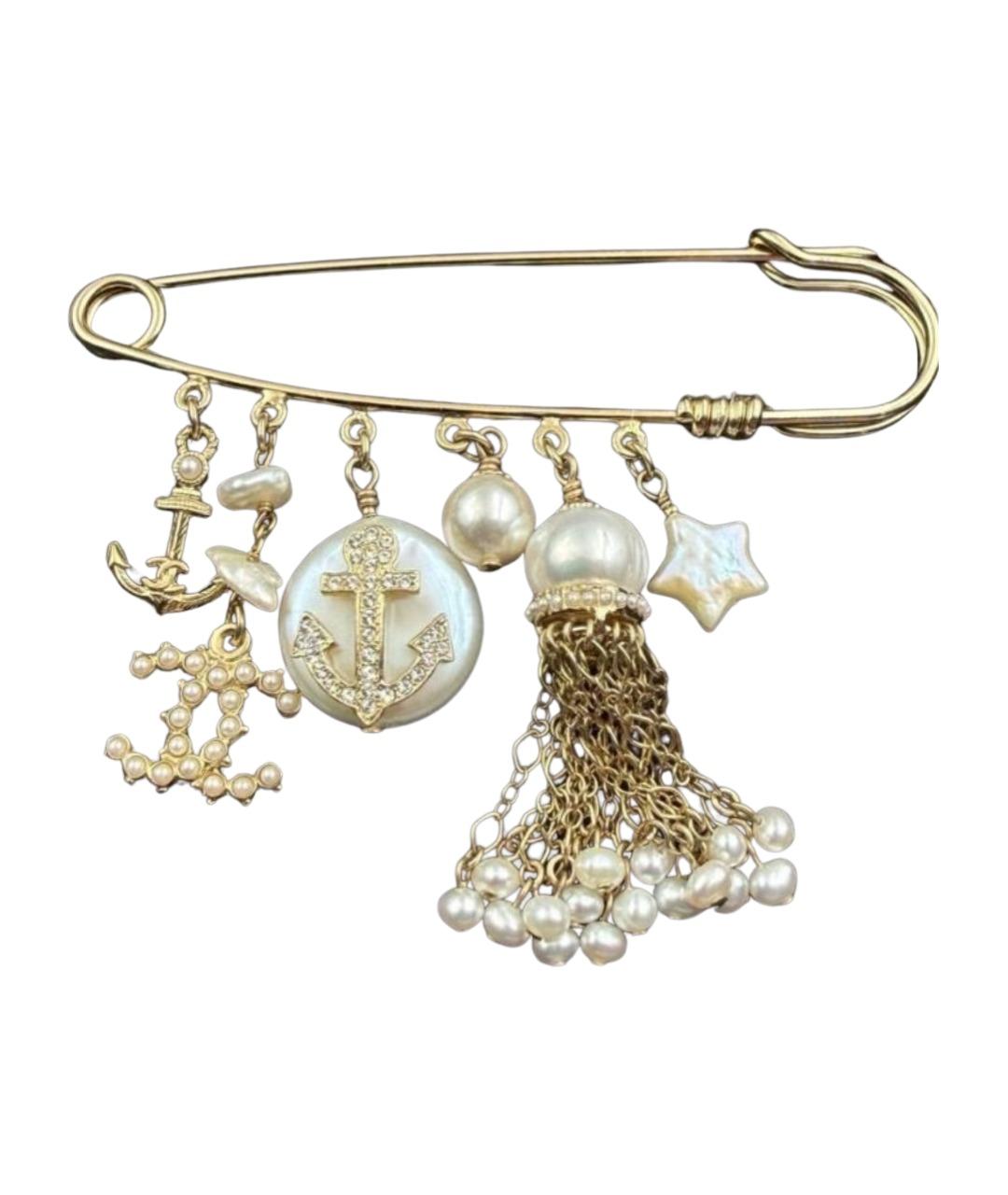 CHANEL Золотая булавка / брошь, фото 1