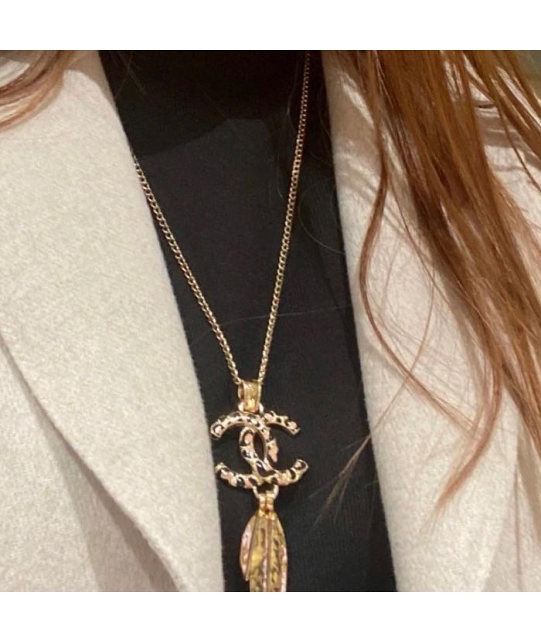 CHANEL Золотое колье, фото 8