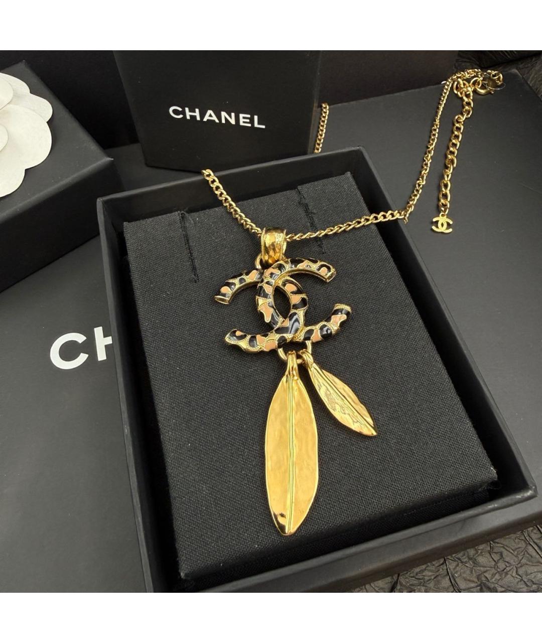 CHANEL Золотое колье, фото 3