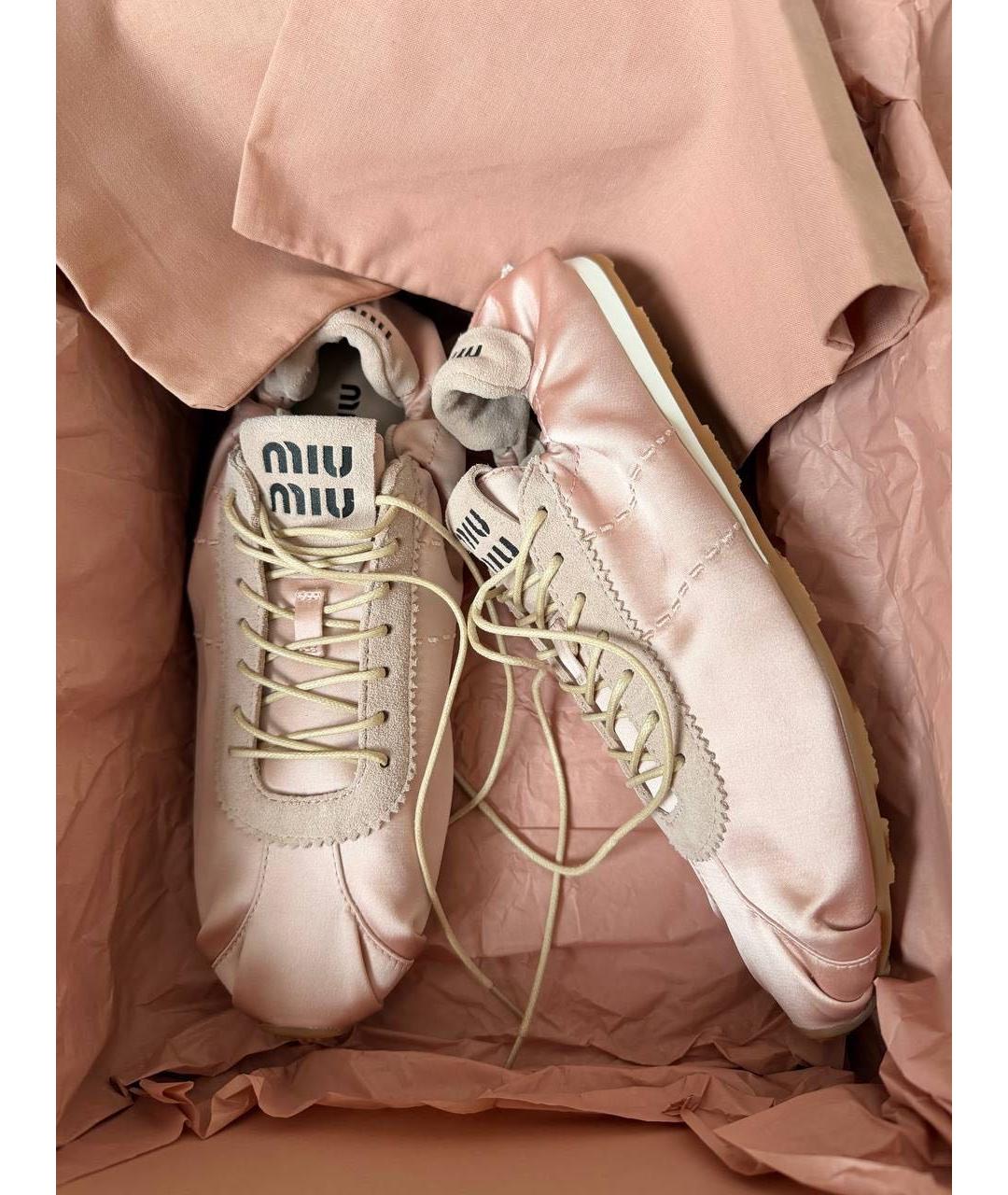 MIU MIU Розовые замшевые балетки, фото 4