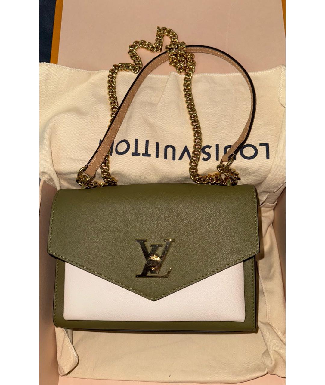 LOUIS VUITTON Зеленая кожаная сумка через плечо, фото 2