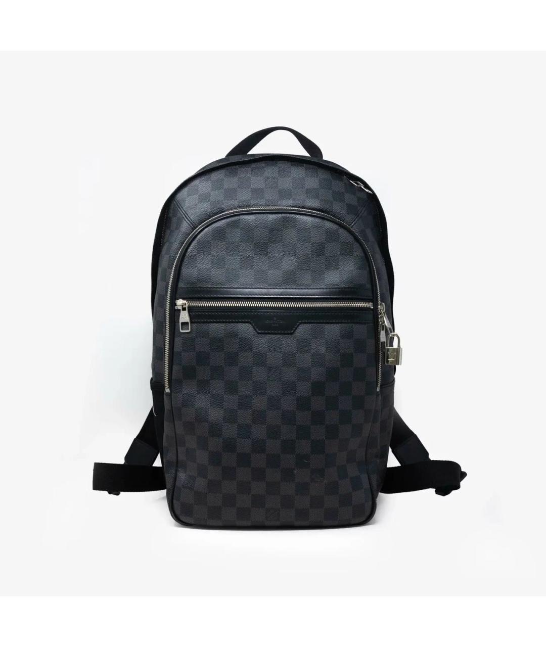 LOUIS VUITTON Черный кожаный рюкзак, фото 9