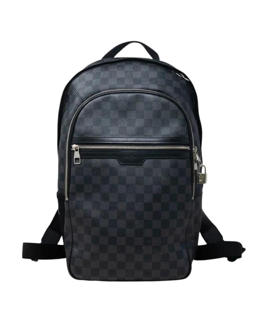 LOUIS VUITTON Черный кожаный рюкзак, фото 1