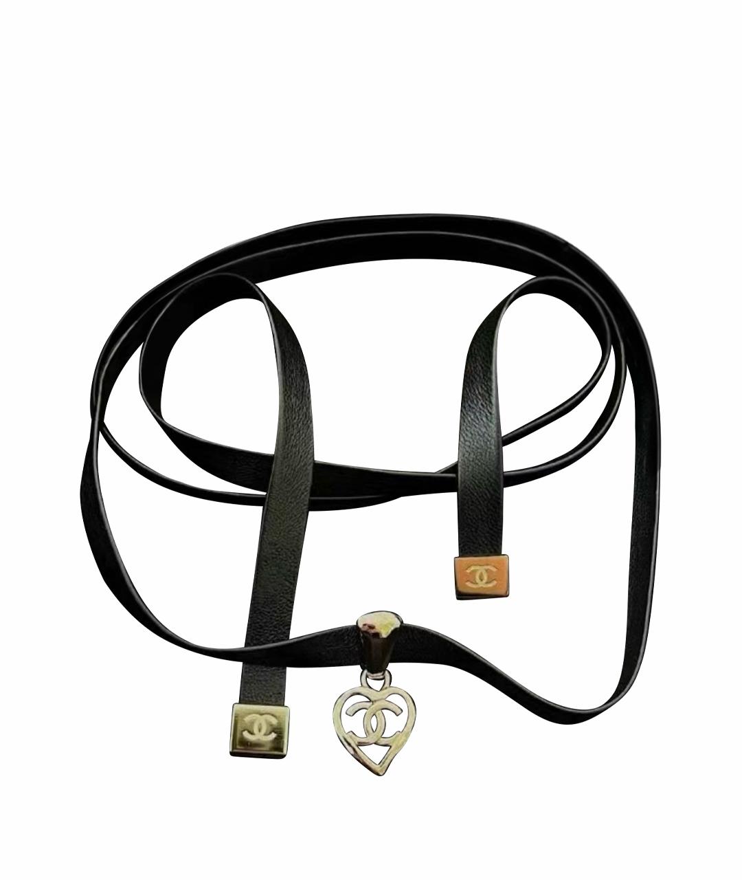 CHANEL Черное колье, фото 1