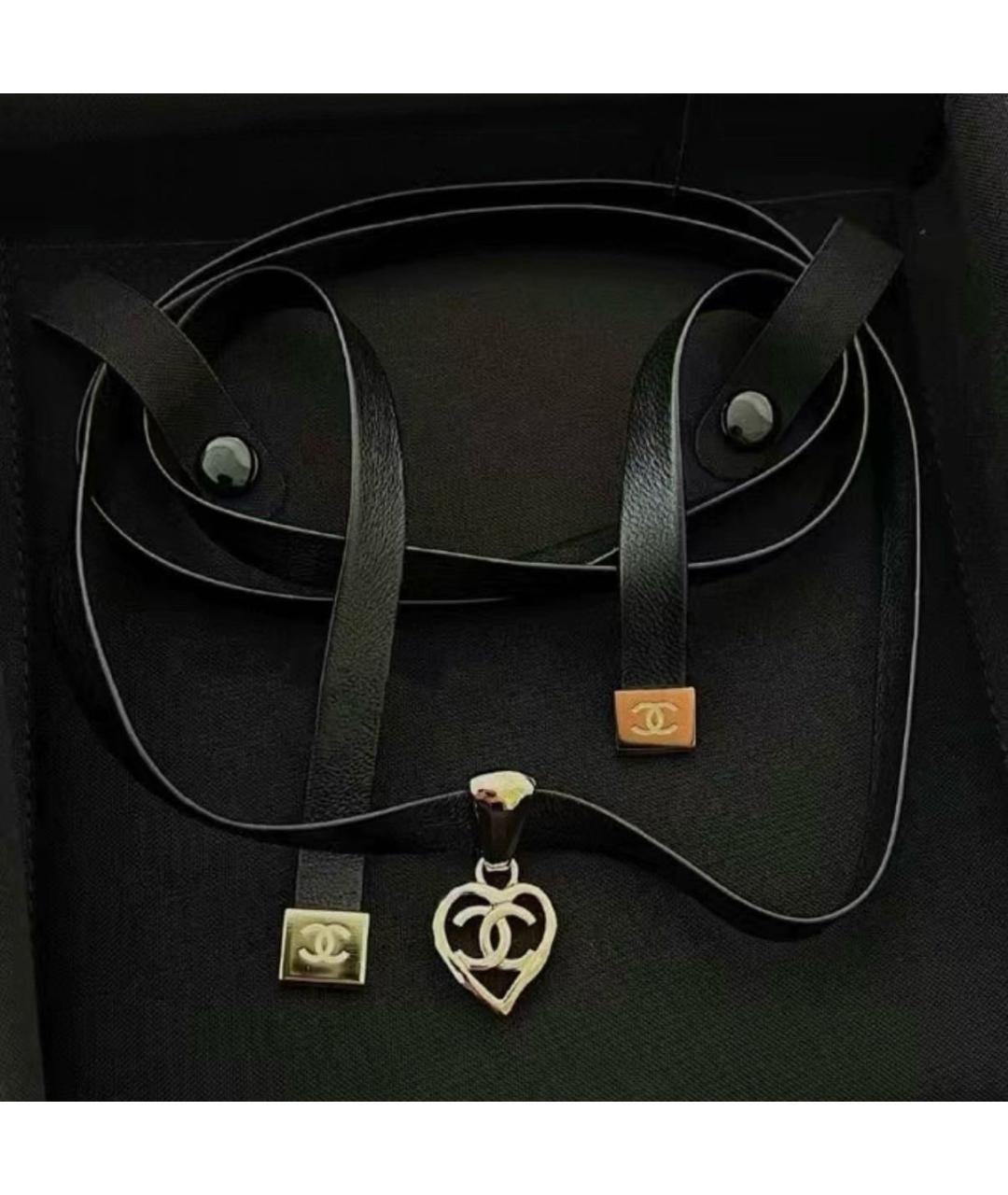 CHANEL Черное колье, фото 7