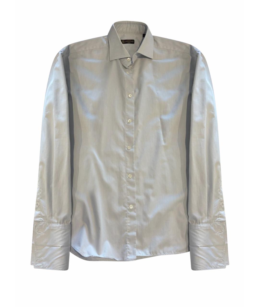 CORNELIANI Голубая хлопковая классическая рубашка, фото 1