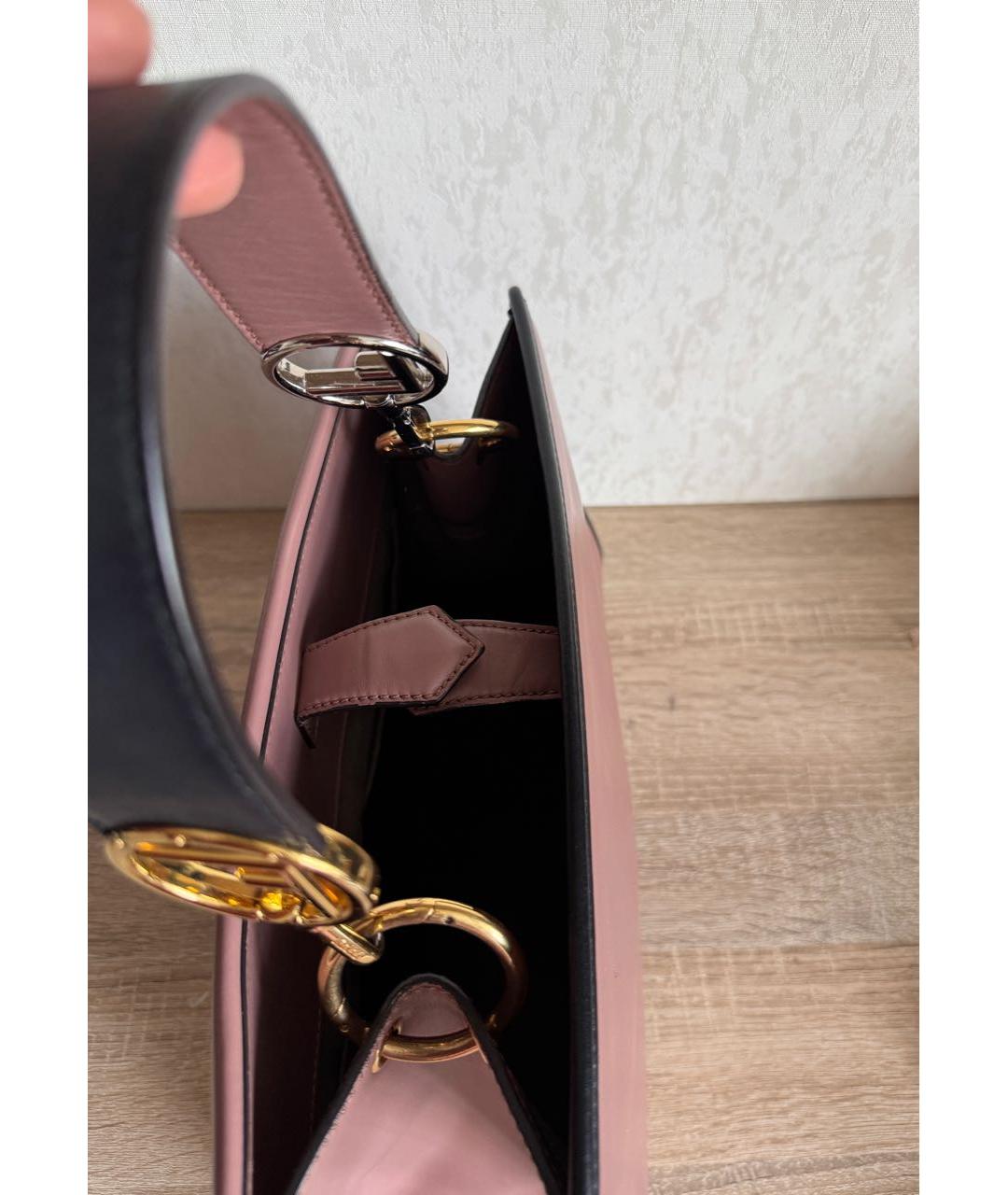 FENDI Кожаная сумка с короткими ручками, фото 8