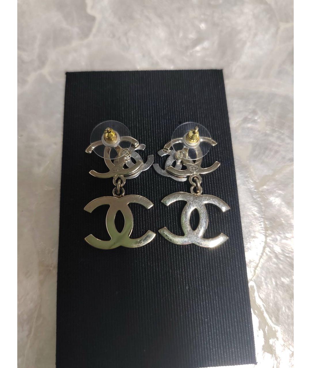 CHANEL Серебряные серьги, фото 6