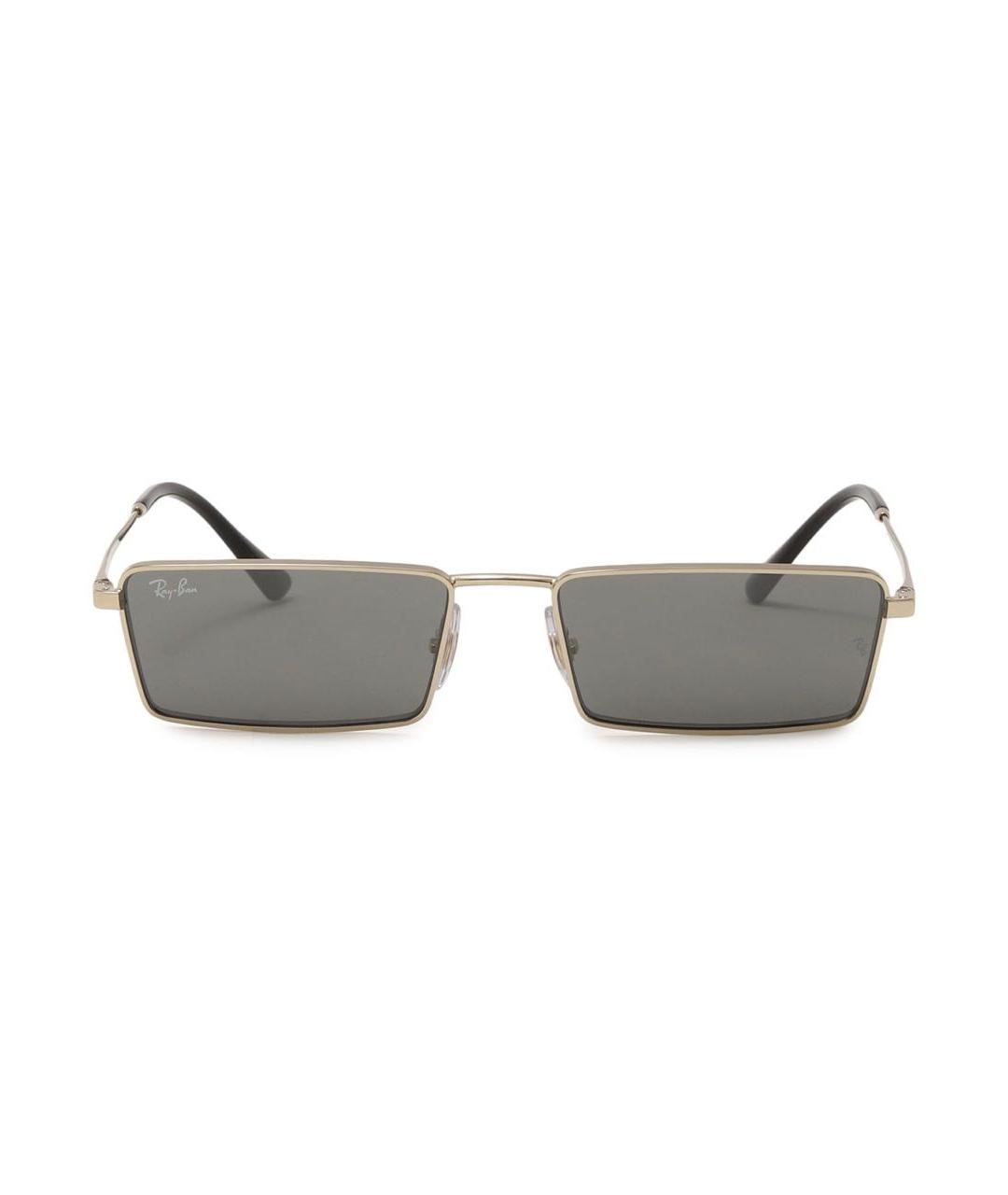 RAY BAN Антрацитовые металлические солнцезащитные очки, фото 9