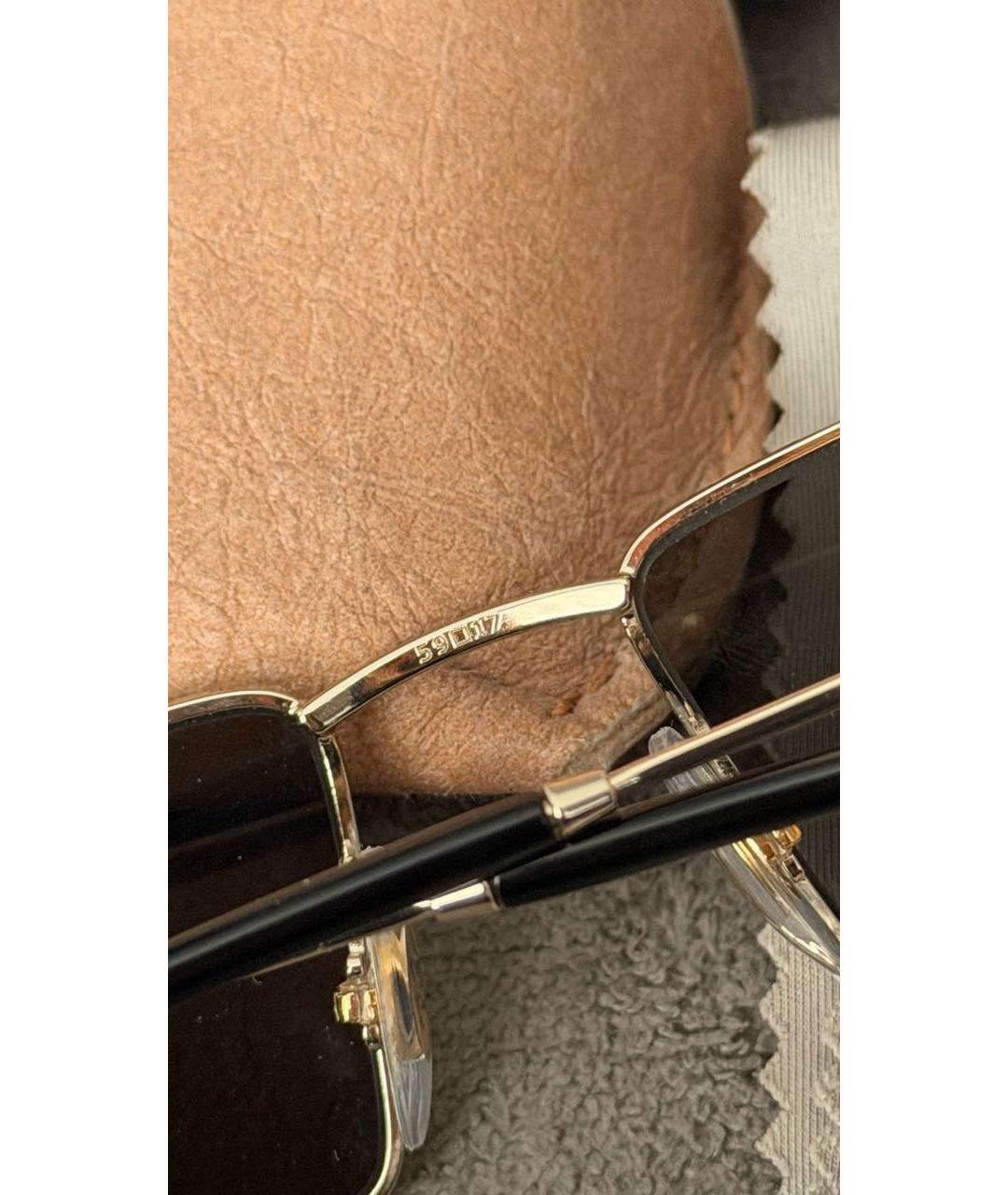 RAY BAN Антрацитовые металлические солнцезащитные очки, фото 7