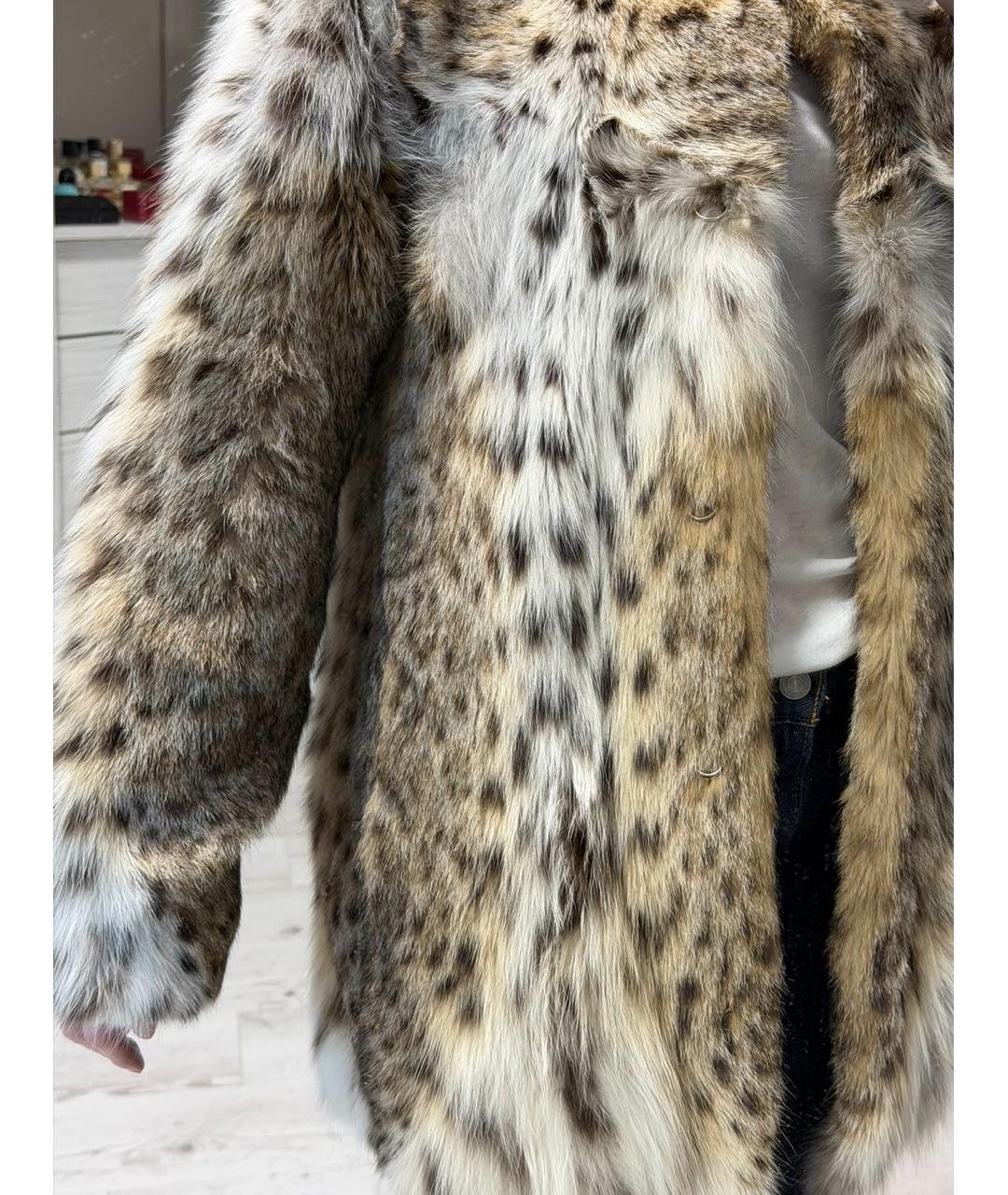 MANZARI Коричневая меховая шуба, фото 5