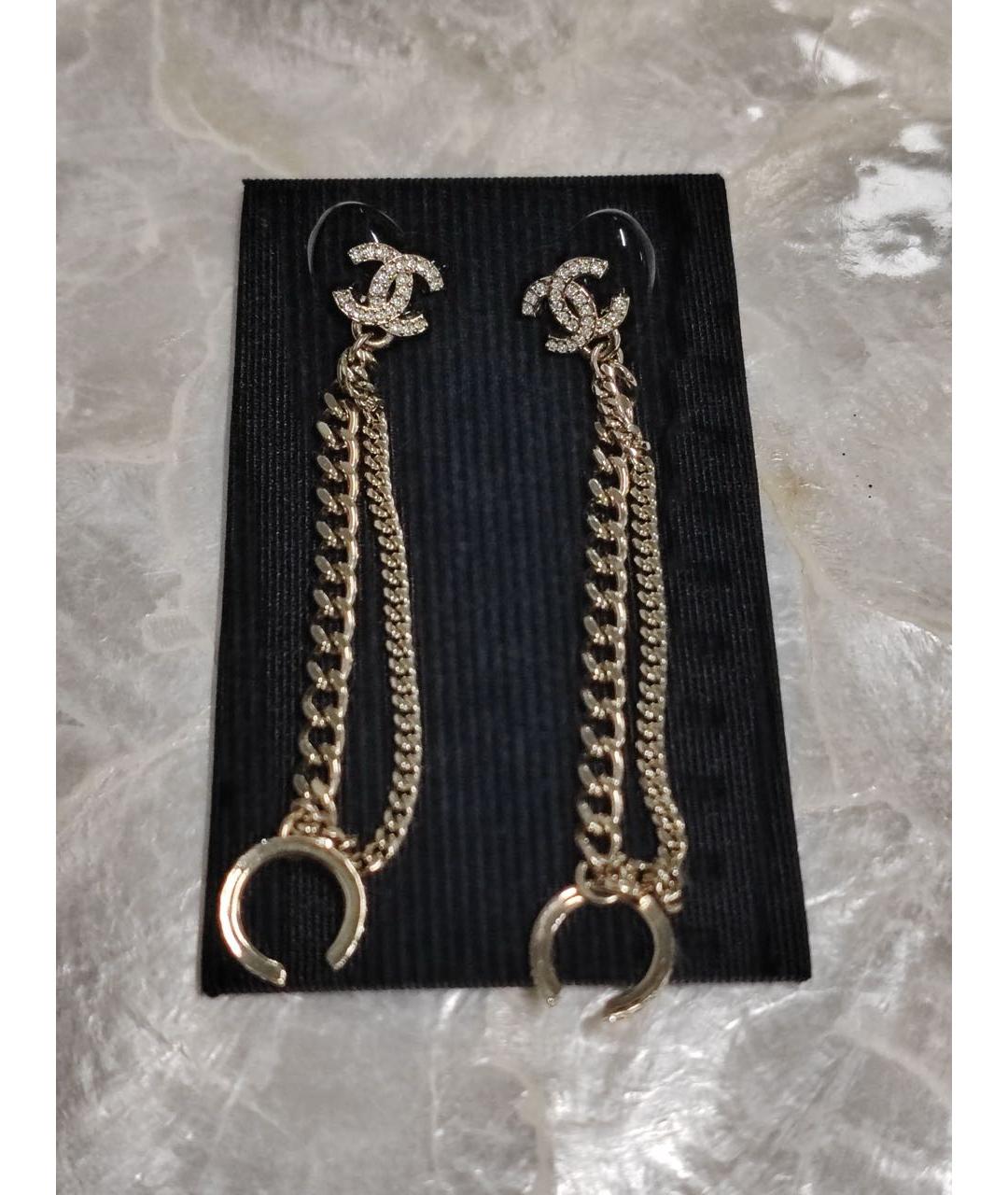 CHANEL Золотые серьги, фото 4