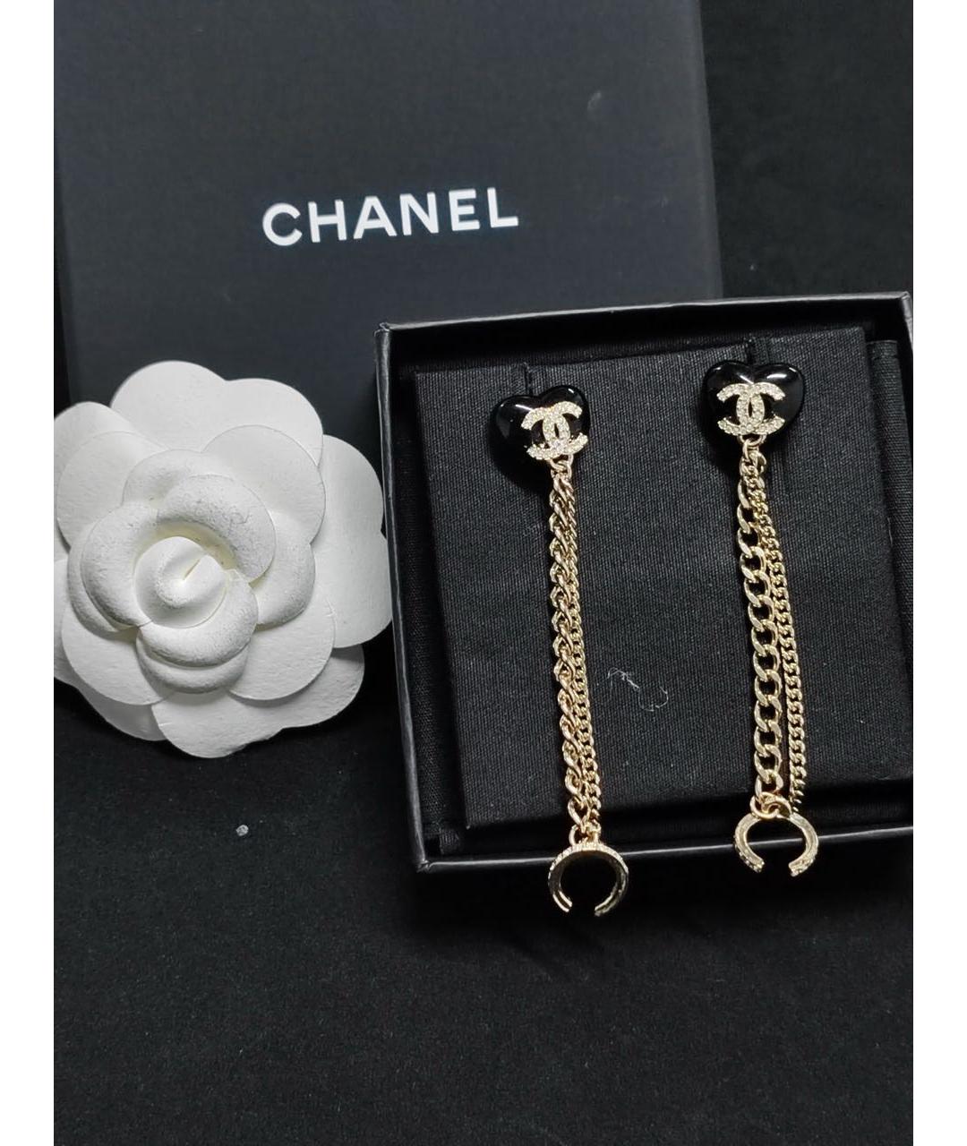 CHANEL Золотые серьги, фото 8