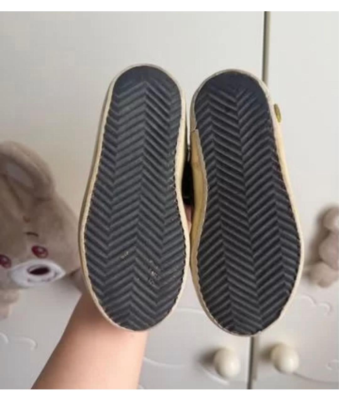 GOLDEN GOOSE Серые кожаные кеды, фото 2