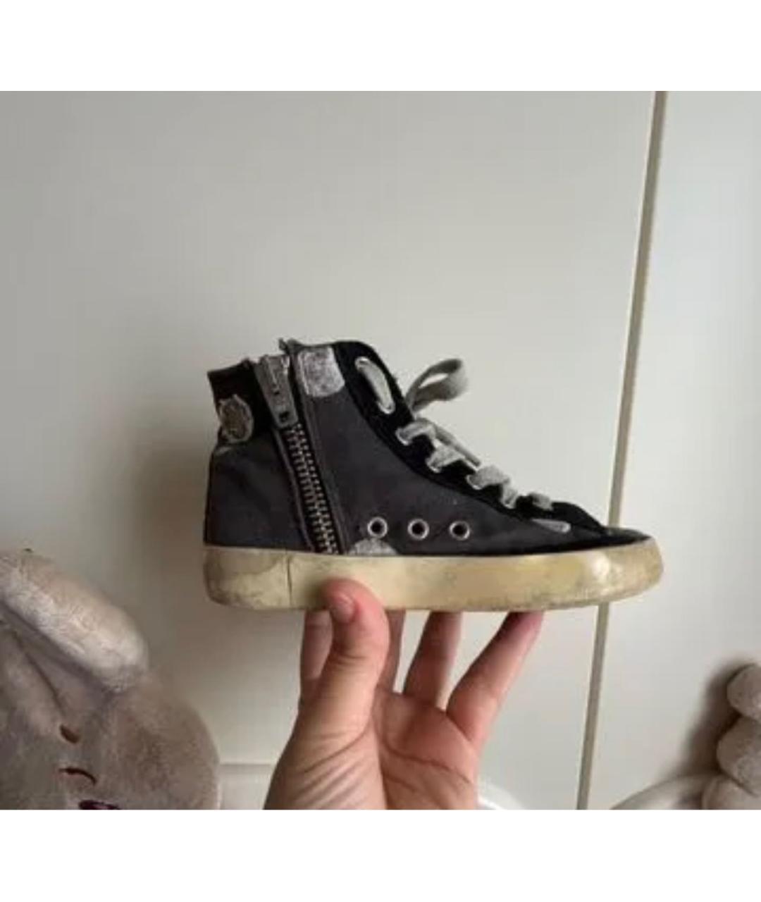 GOLDEN GOOSE Серые кожаные кеды, фото 3