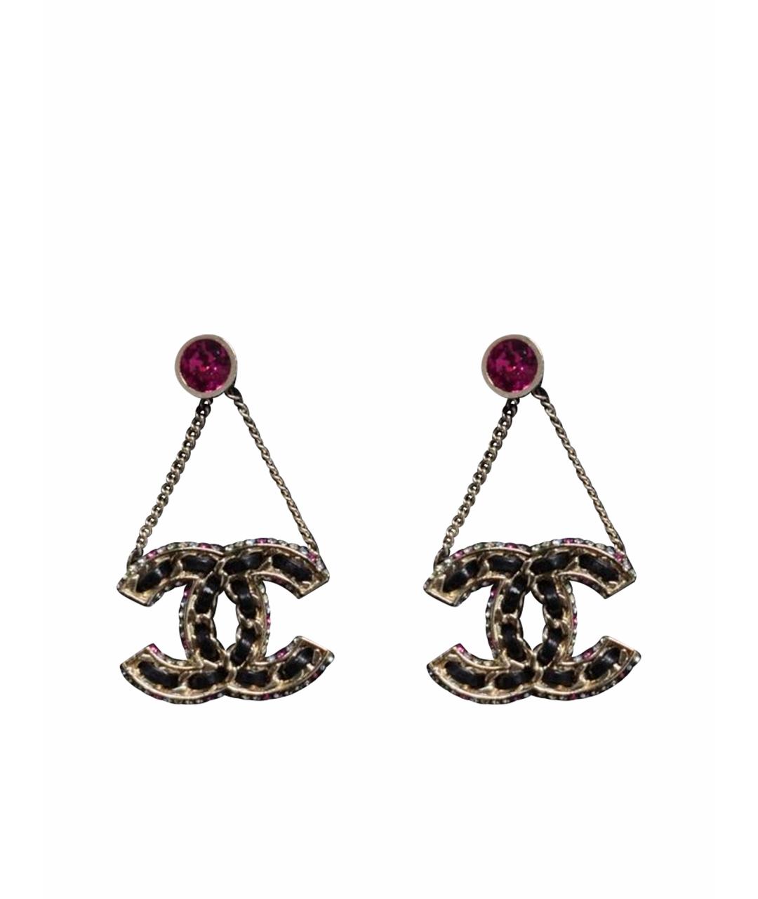 CHANEL Золотые серьги, фото 1